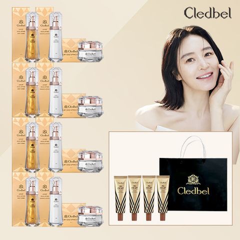 끌레드벨 럭셔리골드 풀기초세트(스킨+로션+크림) 4set + 아이크림세트