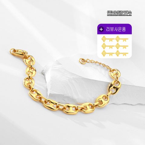 24K 더블볼륨 체인 팔찌+24K황금열쇠6개