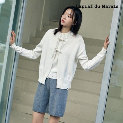 라삐아프 26SS 크래프트 리본가디건+베스트 2종