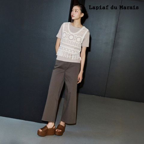 라삐아프 26SS 워시드 세미 와이드 크롭 데님 팬츠 1 + 1세트