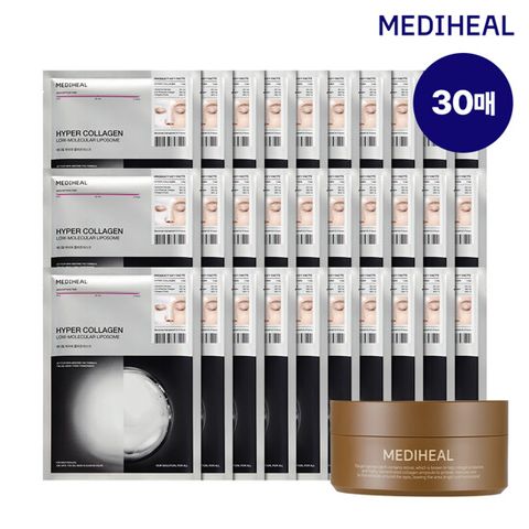 [메디힐][기본패키지] 하이퍼 콜라겐 겔마스크팩 30매 + 레티놀 콜라겐 아이패치 60매 1통