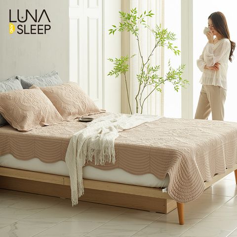 루나앤슬립 목화솜 자수퀼팅 통워싱 카페트 3종세트 (점보특대형)