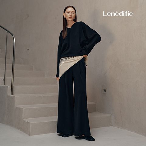 26SS 실크블랜드 더블져지 와이드팬츠