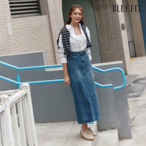 [삼성카드5%할인][26SS최신상] 블루핏 NEW  데님 스커트