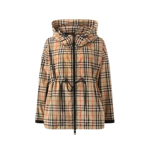 [Burberry] 버버리 체크 후드 스트링 자켓 (방송)