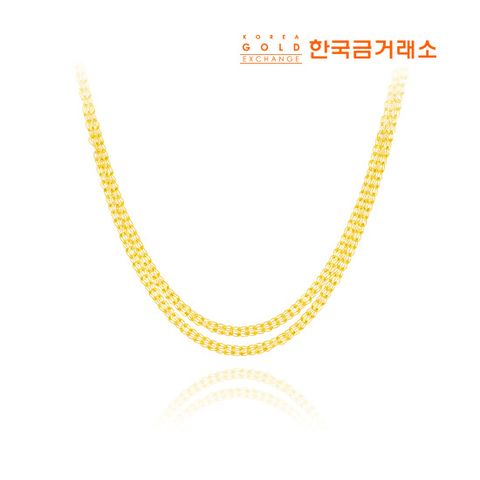 24K 더블 체인 목걸이