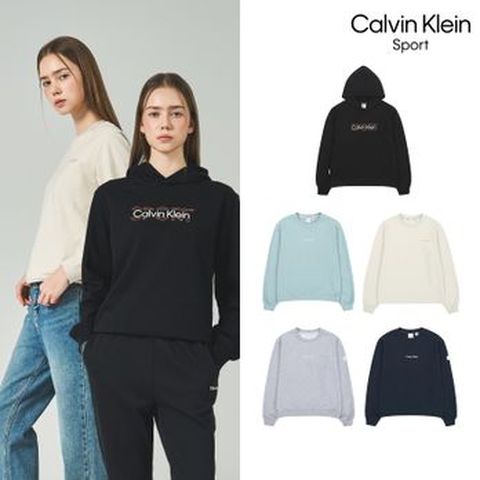 CK스포츠 26SS 여성 에센셜 스웻셔츠 3종세트