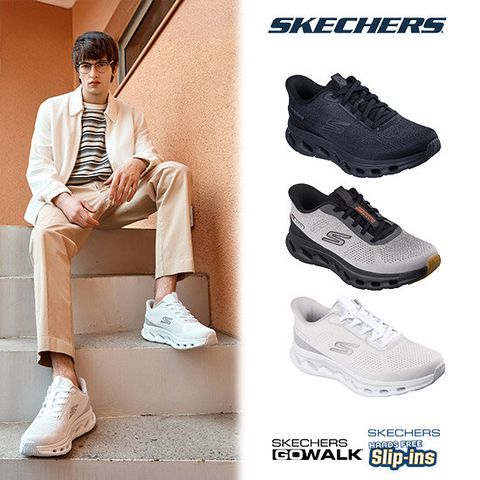 스케쳐스 26SS 최신상 남성용 고워크 글라이드 슬립인스 워킹화