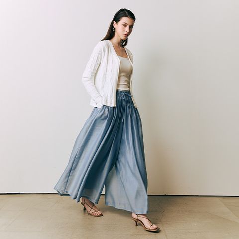 26SS 하퍼 시어 스커트 팬츠