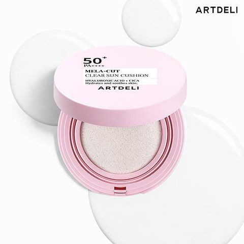 [롯데카드5%할인](단품) 아트델리 멜라 컷 클리어 선쿠션 (SPF 50+, PA+++) 15g