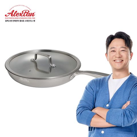 알렉스팬 전해연마 통5중 스테인리스 28팬+뚜껑 1세트 