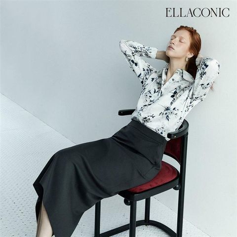[삼성카드5%할인][26SS 최신상] 엘라코닉 플라워 나염 블라우스 