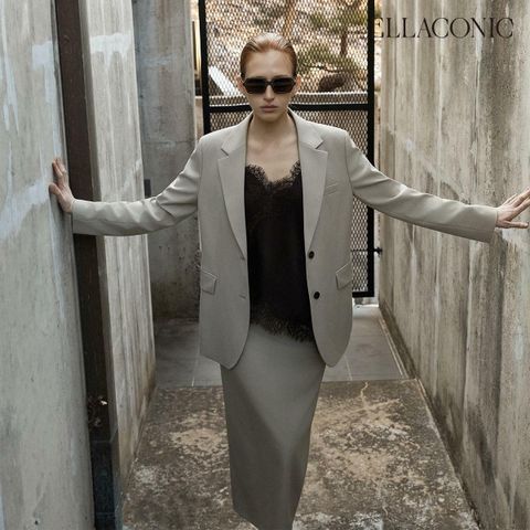 [카드 5%할인][런칭가 129,000원→ 4만원 ↓] 엘라코닉 테일러드 울혼방 자켓