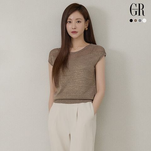 ○26SS 시퀸 크로쉐 캡슬리브 니트 4종