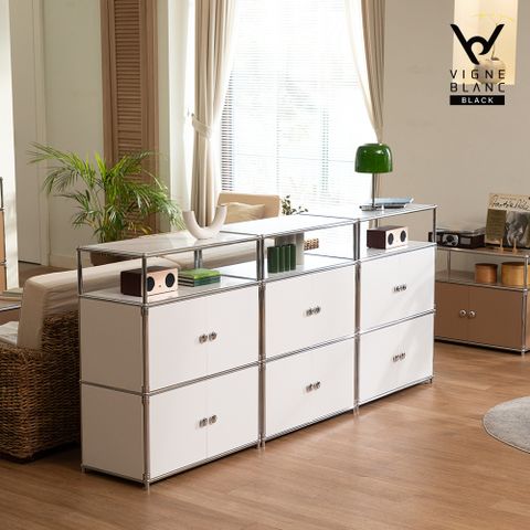 빈블랑블랙 4단 모듈 수납장