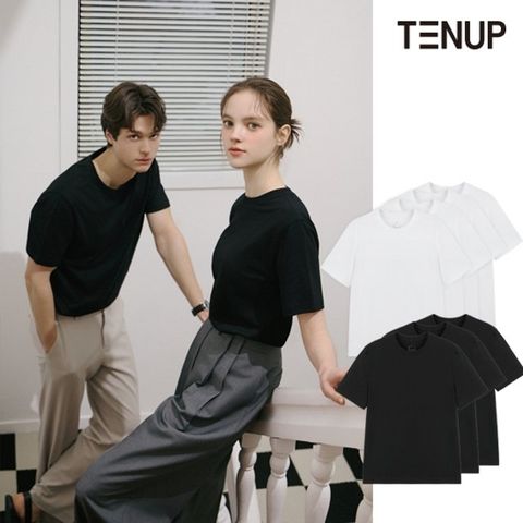 [TENUP] 텐업 UNISEX 오가닉 면 튜블러 티셔츠 7종(4+3), 남녀공용