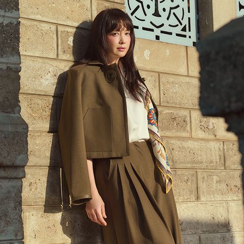 26SS 램스킨 레더 트리밍 자켓