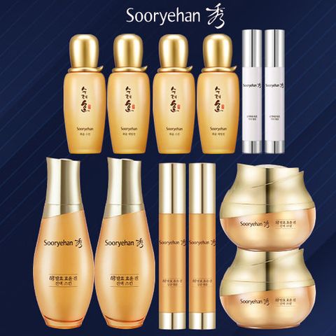 [수려한/앰플 최다] NEW 최신상 발효 효윤 진 기초세트 (스킨2+앰플2+크림2+글루타치온 앰플2+화윤4종)