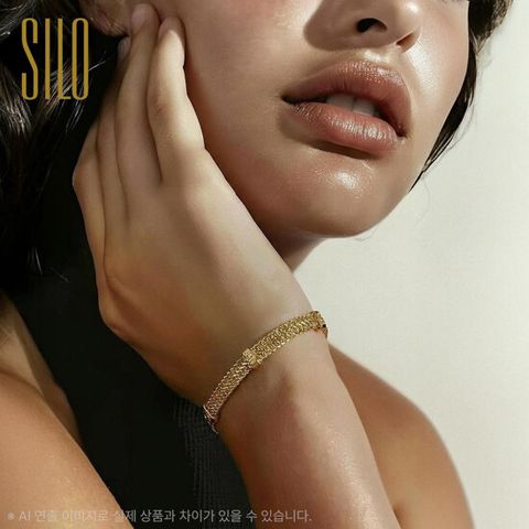 실로 18K 더블 루프 팔찌