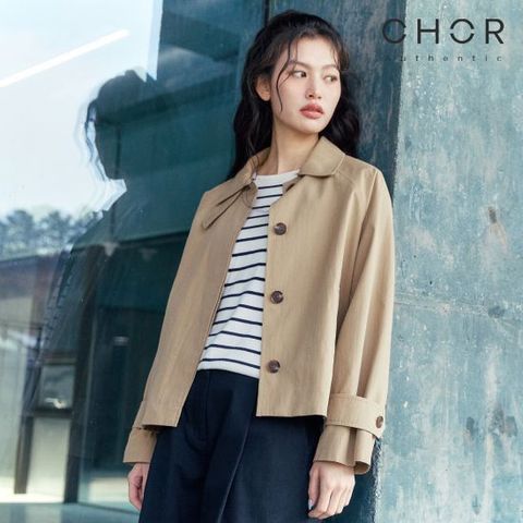 코어 어센틱 26SS 쇼트 트윌 트렌치