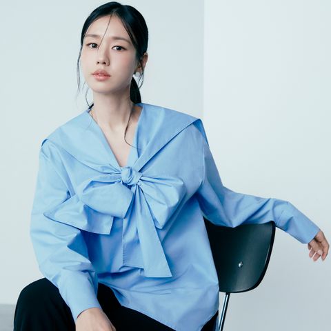 [동가게단독]26SS 오버핏 리본 셔츠