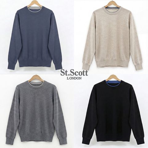 [St.Scott] 세인트 26SS 멜팅터치 컬러 블록 니트 4종(남)