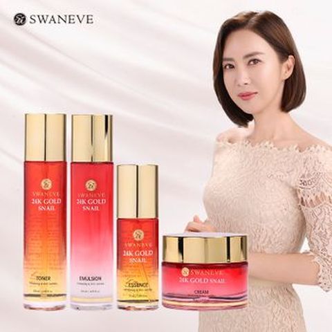 스와니브 리뉴얼 레드에디션 24k골드 기초 4종 1세트(토너+에멀전+에센스+크림)