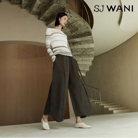 SJ와니 26SS 아키텍처 플리츠 벌룬 팬츠 1종