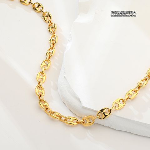 24K 더블볼륨 체인 목걸이