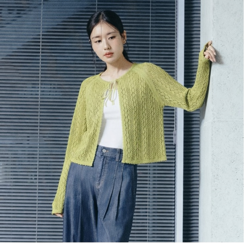 26SS 포인텔 크로쉐 가디건 3종.