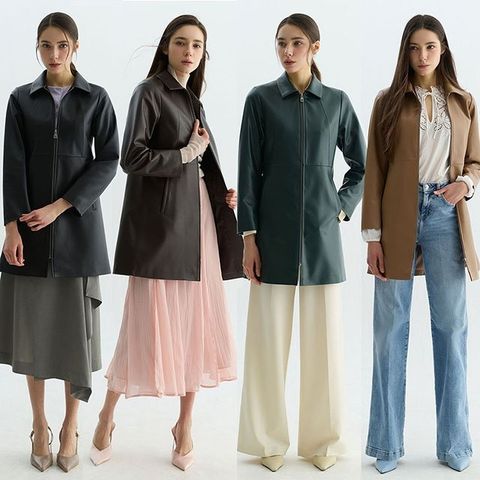 헤스티지 26SS 여성모드양가죽코트