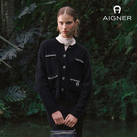 [카드 5%할인]아이그너 트위드 니트 자켓