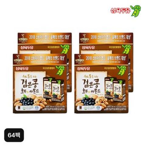 삼육두유 검은콩 호두 아몬드 190ml 64팩