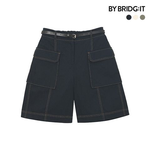 ○ 26SS 옥스포드 코튼 100 스티치  하프팬츠 3종(+벨트)