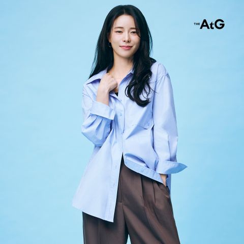 [앱1만원]26SS 루즈핏 롱 코튼셔츠