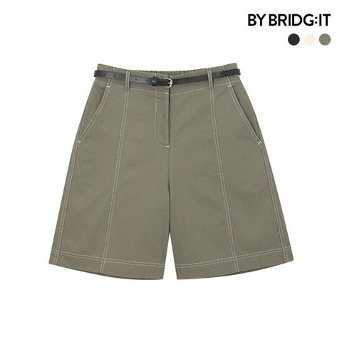 ● 26SS 옥스포드 코튼 100 스티치  하프팬츠 3종(+벨트)