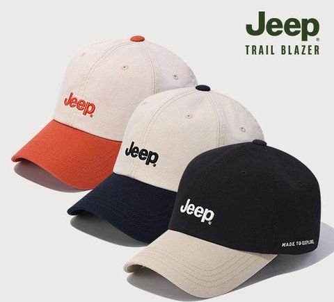 지프 26년 최신상 트레일블레이저 컬러배색 볼캡 모자 남녀공용