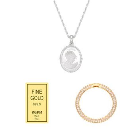 (방송에서만) 한국금자산관리 KGAM 925 실버 빅토리아 목걸이+추가