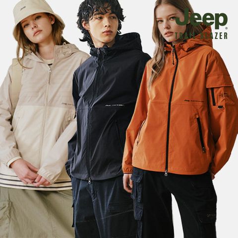 지프 26SS 최신상 트레일블레이저 윈드브레이커 테크 자켓 1종 남녀공용