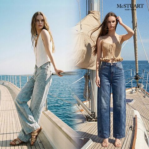 ◎ 맥스튜어트 26SS 여성 배럴 커브드핏 데님 팬츠 2종 