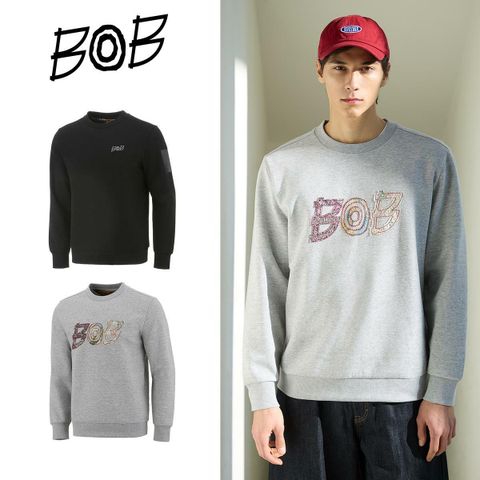 [롯데카드5%할인][메종비오비] BOB 26SS 남성 맨투맨 2종