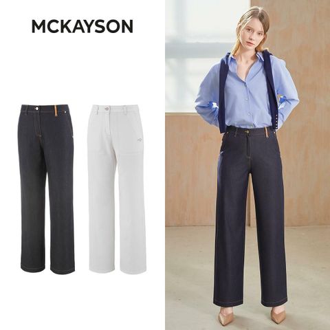 [삼성카드5%할인][26년 최신상]맥케이슨 여성 데님라이크 팬츠 2종