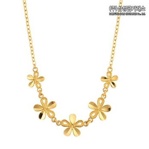 (주)삼성금거래소 24K 순금 라일락 목걸이 5.625g