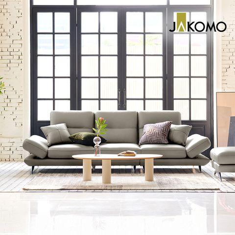 토파즈 3.5인 기능성 피아나 이태리 통가죽 천연면피 소가죽 소파+스툴