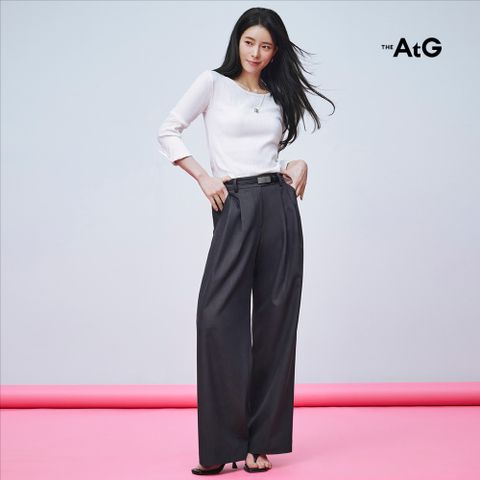 [미리주문10%] 26SS 스퀘어 벨티드 투턱팬츠 (벨트구성)