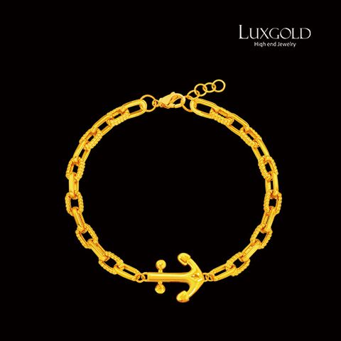 [LUXGOLD]24K 럭키닻 체인 팔찌