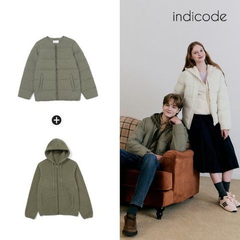 [인디코드] 25FW 소로나 패딩점퍼 + 플리스 후드집업 (남녀공용)