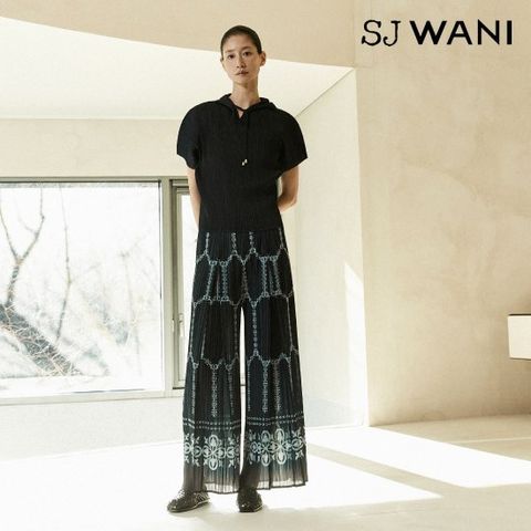 SJ와니 26SS 보헤미안 플리츠 와이드 팬츠 1종