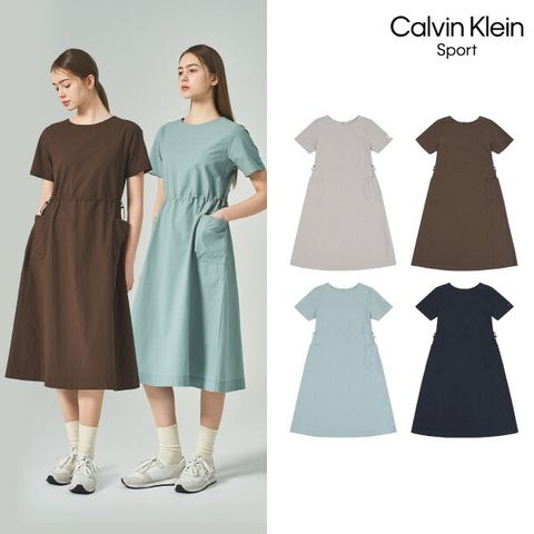 O 캘빈클라인스포츠 여성 라운드넥 원피스 1종