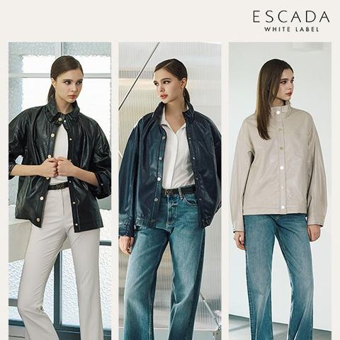 [26SS 최신상]에스까다 여성 에코레더 재킷